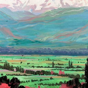 Alazani Valley by Tedo Rekhviashvili 