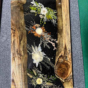 4 Stars by Martin Halpin (Mandara)  Image: 2025-01-TH-105-Teak-60x40x3-E-4 Stars
