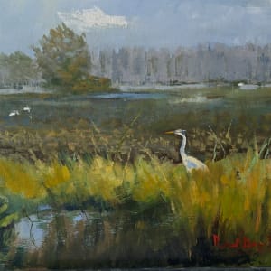 Great Egret by Richard W Diego