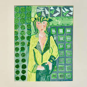 Lady in Green by Walid Waitkus