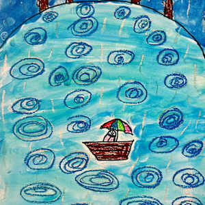 Looking at the Rain Fall by Linda Viens