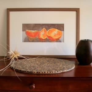 Oranges by Jan Lawnikanis  Image: In-situ photo showing frame