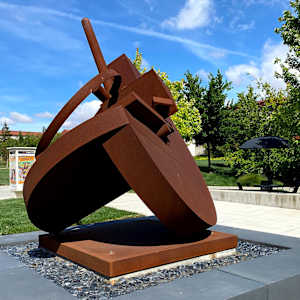 Folded Circle L by Fletcher Benton