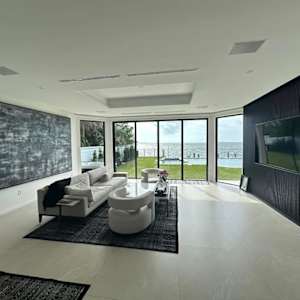 Coconut Grove oceanfront home installation. (Click on photo for more images) by Peter Studl 