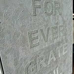 Forever Grateful (white on white) - Installed Coconut Grove by Peter Studl 