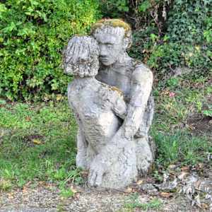 l'Embrace by Richard Lyons  Image: the sculpture in its context in the courtyard at La Raze de la Landonnière
