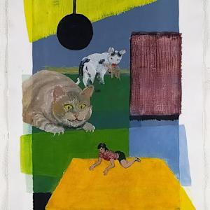 Only a Dream by Richard Lyons  Image: A tela desenrolada para pendurar