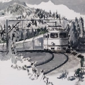 Carpathian Train by Richard Lyons