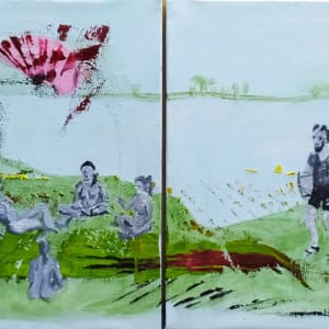 Irréalite Sur l'Herbe  ( reversible diptych) by Richard Lyons