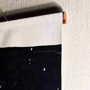 Two Little Mans by Richard Lyons  Image: detail of top batten -- can be supported on a hook