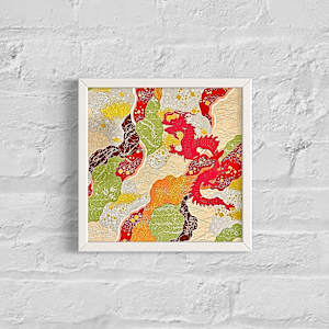 Scrappy Dragon by Lucie Galvin 