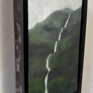 Metal Tray/ Falling Water by Christie Scheele 