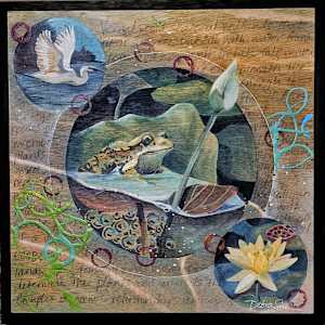 H2O Triptych by Debra Sue Solecki  Image: H2O frog