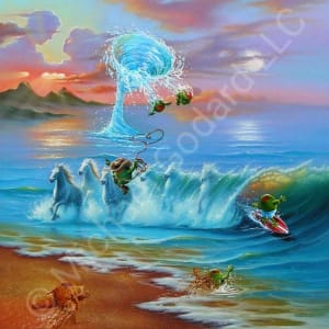 Michael Godard The RockStar Artist by Michael Godard  Image: Commotion in the Ocean