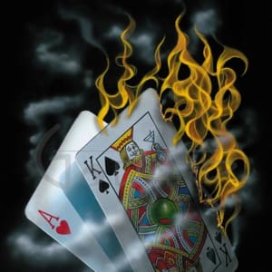 Michael Godard The RockStar Artist by Michael Godard  Image: Flaming Blackjack