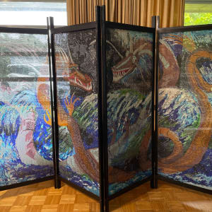 Two-Headed Dragon folding screen by Gerald Winter c/o Julia Muench