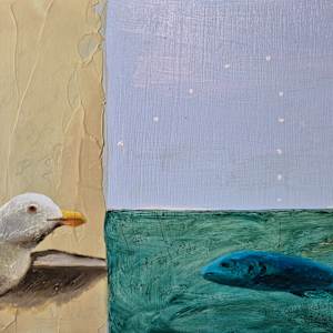 Integrals of a Gull After a Fish by Rosie Brouse Fine Art