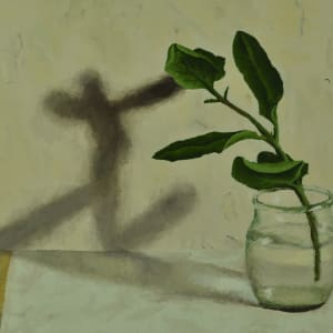 Plant Study with Dancing Shadow by Rosie Brouse Fine Art