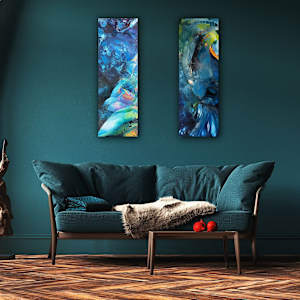 Dolphins dream by Birgitt Luebkemann 
