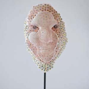 Mask - white cables 25001 by Gerhard Petzl  Image: "Mask-Iced Cable white" 1