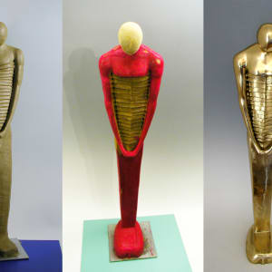 Journey to Inner Self by Gerhard Petzl  Image: From clay model to final bronze sculpture