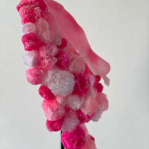 Mask - Iced fluffy, balls 25005 by Gerhard Petzl  Image: Iced,  fluffy balls mask - pink