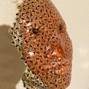 Mask - white cables 25001 by Gerhard Petzl  Image: Cables with layer of coloured resin (too red, changed it later again)