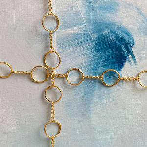 Unchained by Gerhard Petzl  Image: Unchained - detail blue spot on canvas