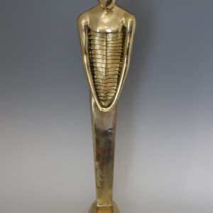 Journey to Inner Self by Gerhard Petzl  Image: Finished sculpture with darker Background