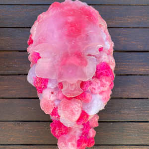 Mask - Iced fluffy, balls 25005 by Gerhard Petzl  Image: Iced,  fluffy balls mask - pink