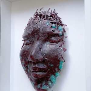 Mask - Purple-turquoise 25004 by Gerhard Petzl