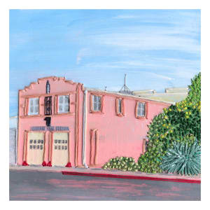 Pink Fire Station by Irmgard Geul