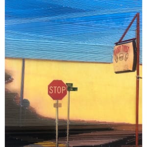 Stop Sign at the old Dairy Twist by Irmgard Geul