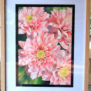 Gentle Affection (Pink Chrysanthemums) by Polla Posavec 