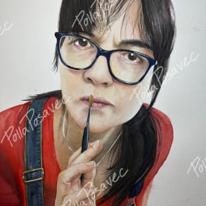 Self Portrait - Inspection by Polla Posavec