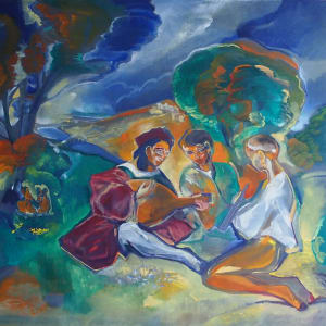 Italian Landscape by Maryleen Schiltkamp