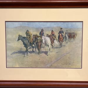 Pony Tracks in the Buffalo Trail by Frederic Remington