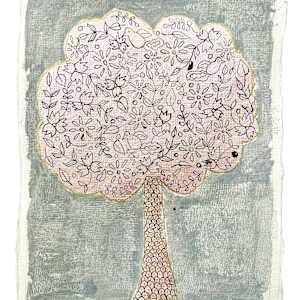 Simple Trees - Pink Haze by Rekha, Image 1.