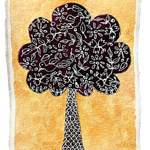 Simple Trees - Deep Purple by Rekha, Image 1.