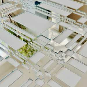 Optical Weave Mirror, 2025 by Lizz Aston 
