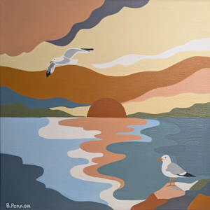 Sunsets + Seagulls by Bridgette Perron