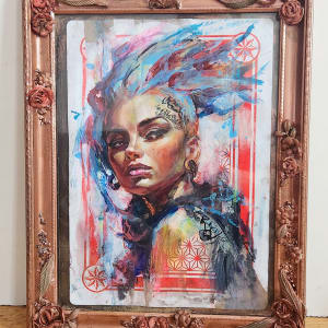 Blessed R The Punks with Bespoke Frame by Sara Leger - Cherry Bomb Studio 