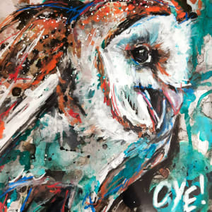 Sassy Owl Says OYE by Sara Leger - Cherry Bomb Studio