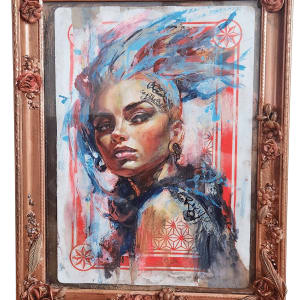 Blessed R The Punks with Bespoke Frame by Sara Leger - Cherry Bomb Studio