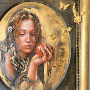 Bad Apples Like Us With Bespoke Antique Frame by Sara Leger 