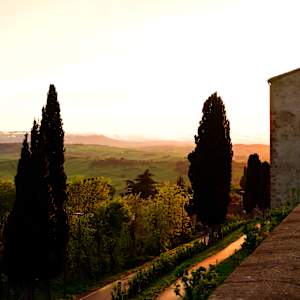 Pienza Valley by Louise O 