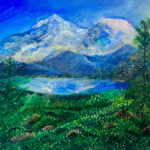 Azure Mirror of Shasta’s Calm by Skyler Solondz