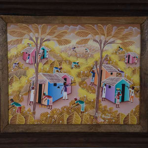 Palm Trees Over the Village by Jean Gilles Bresil