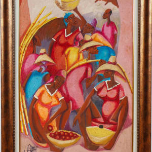 Market Scene by Petion Savain