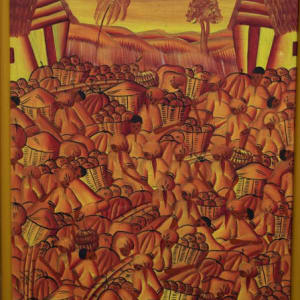 Crowded Market by Michel Faustin